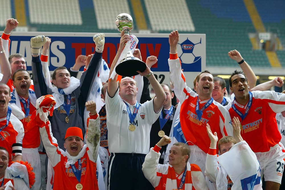 Leyton Orient boss Richie Wellens has reflected on Blackpool's EFL Trophy wins. The O's boss played for the Seasiders and won three trophies. (Image: Getty Images)