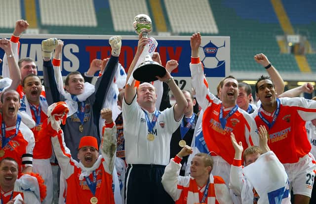 Leyton Orient boss Richie Wellens has reflected on Blackpool's EFL Trophy wins. The O's boss played for the Seasiders and won three trophies. (Image: Getty Images)