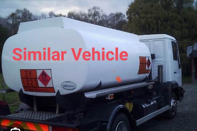 Catherine says a similar vehicle to the one (pictured) was seen in the area at the time and are appealing for the driver to get in touch. 