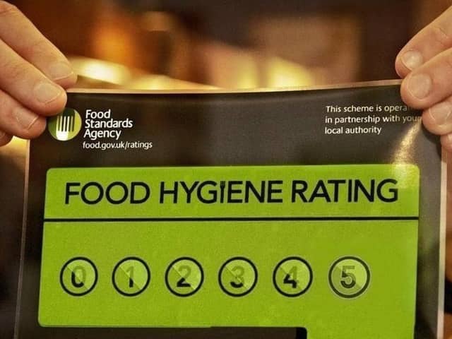 Latest food hygiene ratings