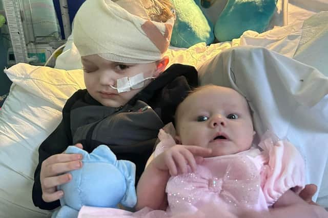 Tommy-Rae with his sister Esmeralda
