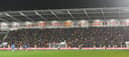 The packed North StandPhotographer Dave Howarth / CameraSportBristol Street Motors Trophy Semi-Final - Blackpool v Peterborough United - Tuesday 20th February 2024 - Bloomfield Road - Blackpool World Copyright Â© 2024 CameraSport. All rights reserved. 43 Linden Ave. Countesthorpe. Leicester. England. LE8 5PG - Tel: +44 (0) 116 277 4147 - admin@camerasport.com - www.camerasport.com