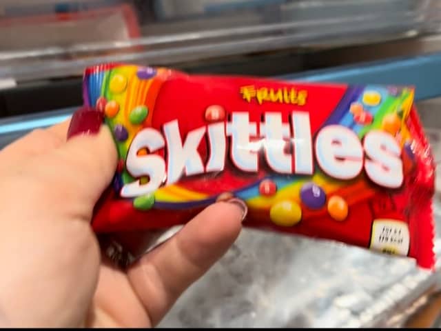 Skittles going in the freezer