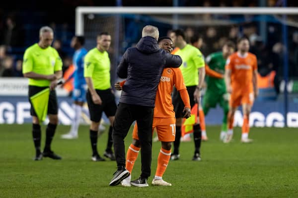 Karamoko Dembele has excelled during his loan spell at Blackpool. He is wanted by nine teams across the Premier League and Championship. (Image: CameraSport - Andrew Kearns)