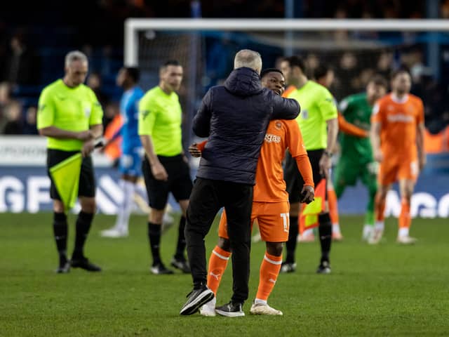 Karamoko Dembele has excelled during his loan spell at Blackpool. He is wanted by nine teams across the Premier League and Championship. (Image: CameraSport - Andrew Kearns)