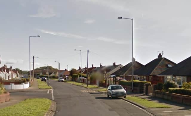 A pedestrian was struck by a car on Cumberland Avenue in Cleveleys (Credit: Lancashire Police)