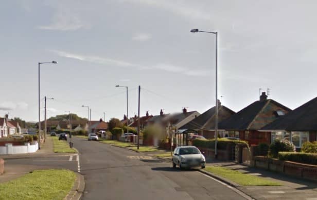 A pedestrian was struck by a car on Cumberland Avenue in Cleveleys (Credit: Lancashire Police)