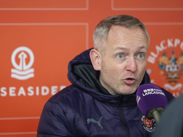 Neil Critchley has provided an injury update on Blackpool's squad. The Seasiders have a short list of players injured. (Image: CameraSport - Lee Parker)