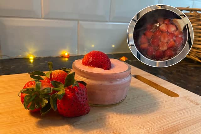 How to make an easy 4-ingredient strawberry mousse