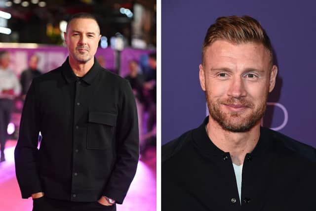 Paddy McGuinness (left) and Freddie Flintoff (right) had been cohosts on Top Gear for three years before Freddie's crash. Credit: Getty