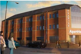 Artist's impression of the proposed holiday apartments development (credit Abbott-Hull Associates)