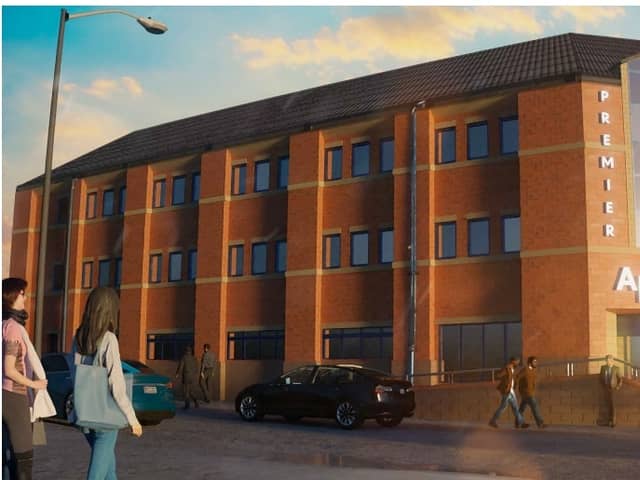 Artist's impression of the proposed holiday apartments development (credit Abbott-Hull Associates)