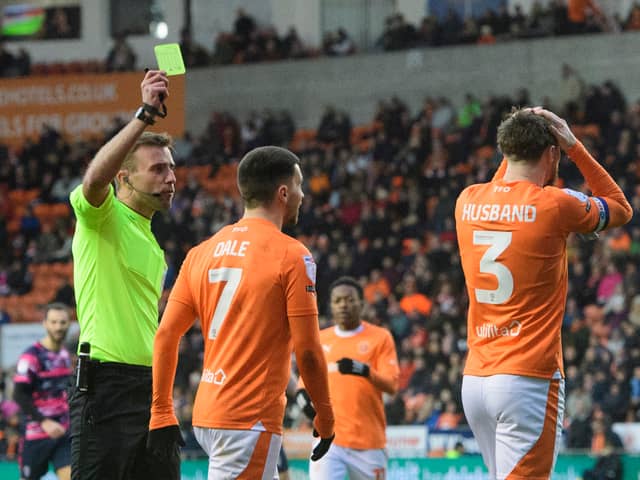 The League One amnesty is approaching for yellow cards. Do any Blackpool players have any bans looming over them? (Image: CameraSport - Chris Vaughan)