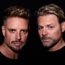 Boyzlife, the supergroup comprised of Boyzone’s Keith Duffy (left) and Westlife’s Brian McFadden (right)