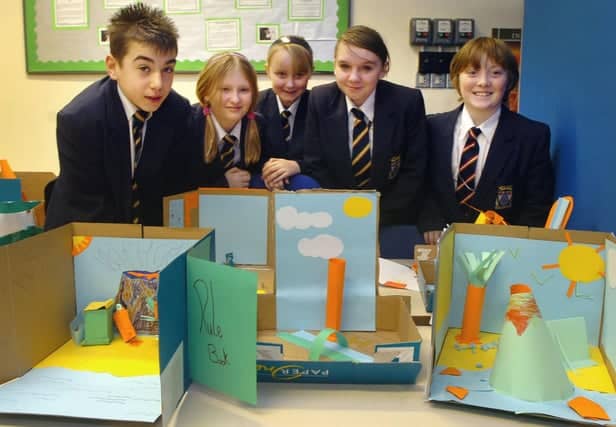 Year 7 pupils at Palatine High School in Blackpool are being helped with the transition from junior school by having some of their lessons in the Designated Interactive Area. Pupils with their pirate island models