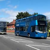 The Wrightbus electric bus being tested in Blackpool in 2022