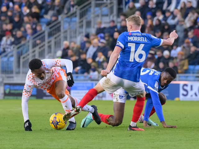Portsmouth's team might look slightly different to the one that lost to Blackpool. The League One leaders have an injury crisis right now. (Image: CameraSport - David Horton)