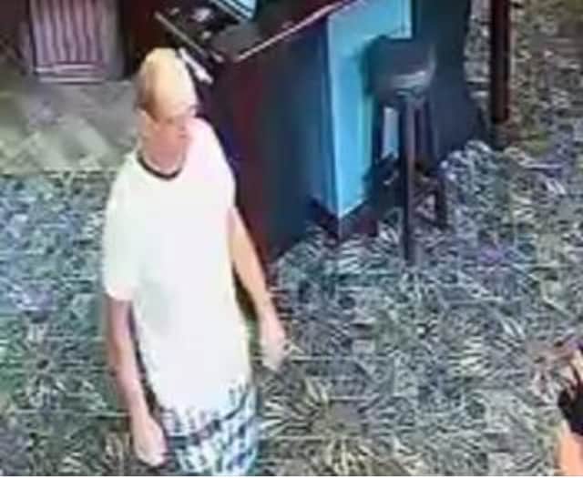 Police want to speak to this man after a serious assault in The Queen’s Pub on Talbot Road, Blackpool on Saturday, September 2023