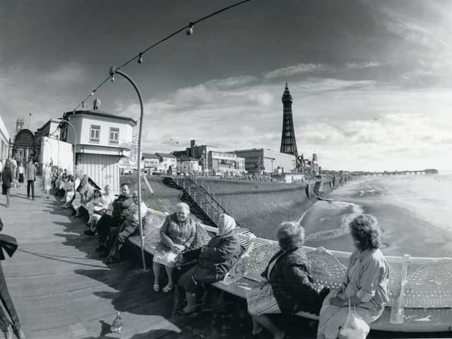 Blackpool Promenade in 1987