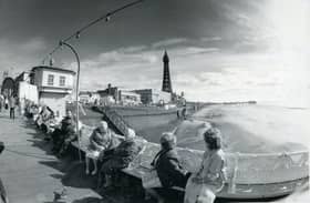 Blackpool Promenade in 1987
