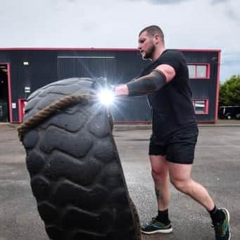 Bill (pictured) is no stranger to flipping tyres and raising money for good causes. 
