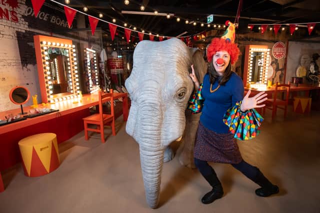 A first look at Showtown, Blackpool's new museum of fun and entertainment.  Pictured is Jill Carruthers.