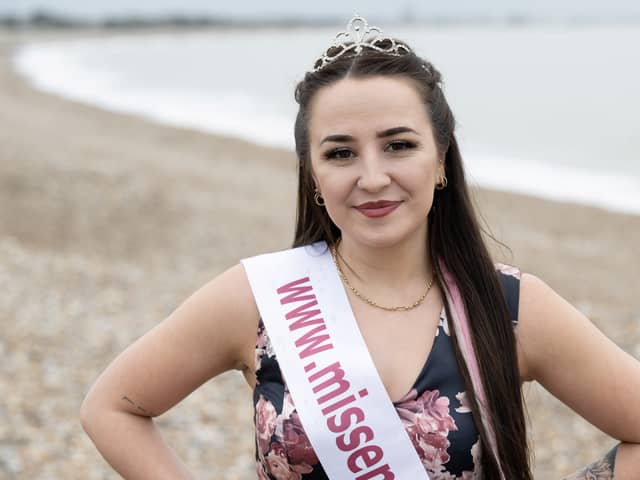 Catherine-Leigh Cleaves be taking part in the Miss England semi-final at Viva Blackpool on April 7 (Credit: SWNS)