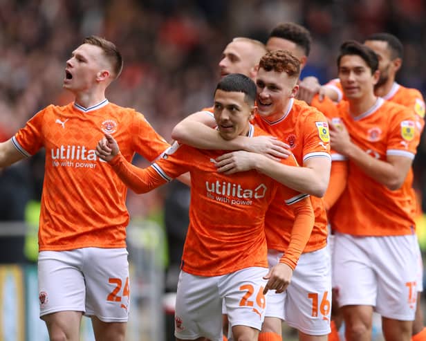 One of Blackpool's shining lights in an otherwise dismal 2023/24 campaign could be available for free in the summer. (Photo by Charlotte Tattersall/Getty Images)