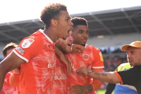 Tyreece John-Jules was a Blackpool player in 2021. He could now play a part in Derby County's end of season run in. (Photo by Stu Forster/Getty Images)