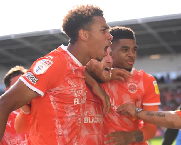 Tyreece John-Jules was a Blackpool player in 2021. He could now play a part in Derby County's end of season run in. (Photo by Stu Forster/Getty Images)