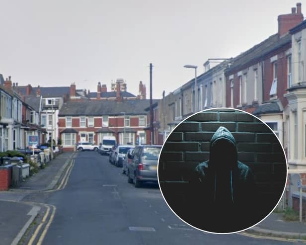 Three men wearing black clothing and balaclava helmets stormed a home in Braithwaite Street (Credit: Google/ Inset: Luis Villasmil)