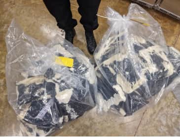A warrant was executed at an address in Warton following the discovery (Credit: Lancashire Police)