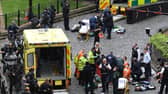 The scene at the Palace of Westminster after the attack in March 2017, which lasted 82 seconds.
Photograph: Stefan Rousseau/PA