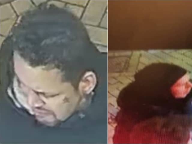Officers want to speak to these two suspects following an assault in Blackpool (Credit: Lancashire Police)