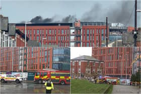 A fire broke out at Blackpool's £100m Civil Service Hub