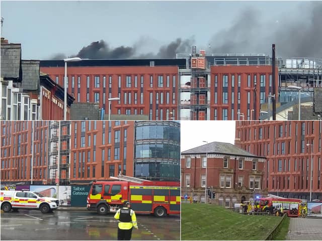 A fire broke out at Blackpool's £100m Civil Service Hub