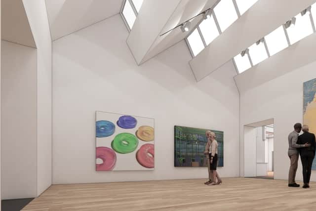 Artist's impression of one of the new galleries (credit Ellis Williams Architects)
