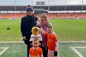 Gaz Moseley with wife Charlotte and sons Kylo and Rocco