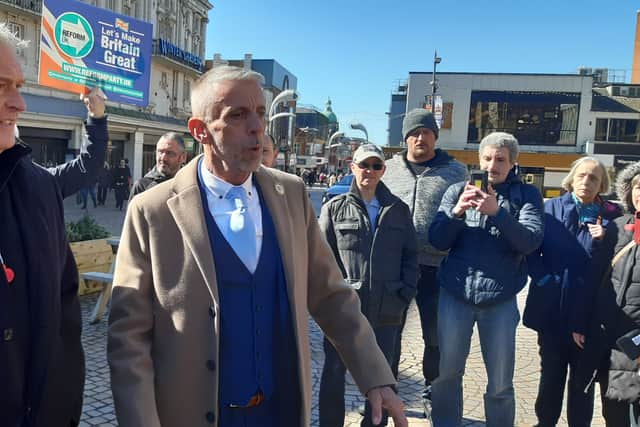 Mark Butcher (right) with MP Lee Anderson