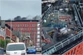 Drone pictures show aftermath of fire at Blackpool's new £100million Civil Service Hub (Credit: Tanya Leeming/ Martin Goldsack)