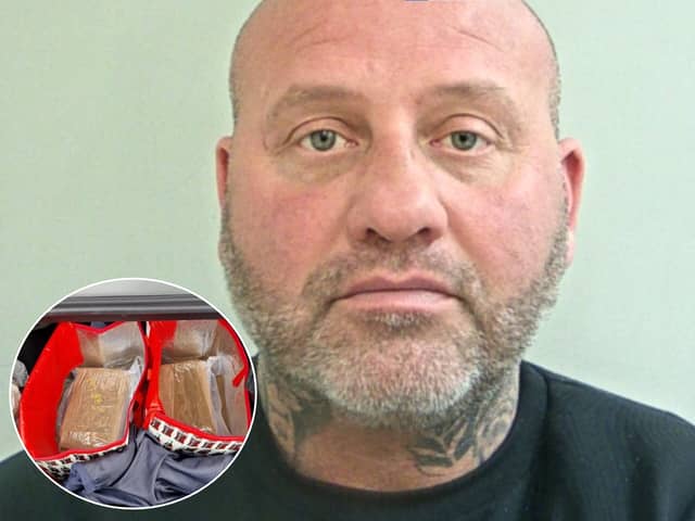 David Hudson was jailed for almost five years after he was caught with almost half a million pounds worth of cocaine (Credit: Lancashire Police)