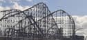 Blackpool Pleasure Beach's flagship rollercoaster The Big One was stopped on the lift hill