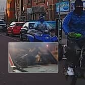 Masked men ride illegal e-bikes and quad bikes.
