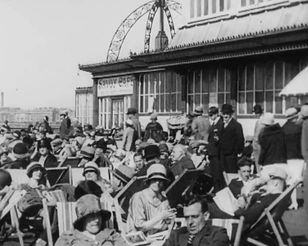 A scene from one of the piers in 1924