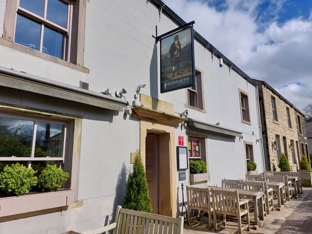The Freemasons, an award-winning pub located in the middle of Wiswell.