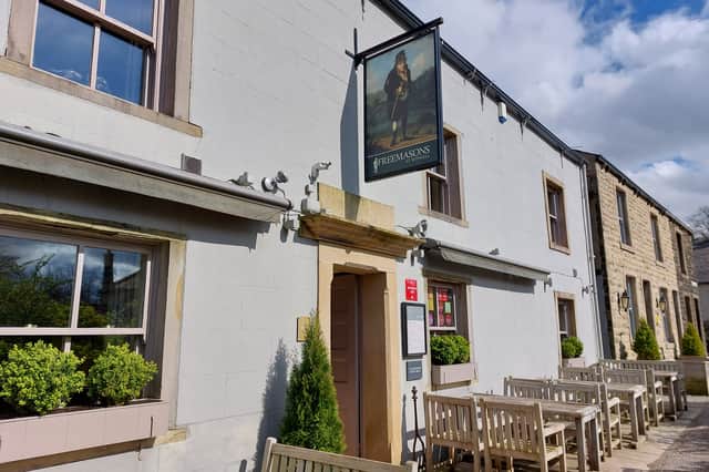 The Freemasons, an award-winning pub located in the middle of Wiswell.