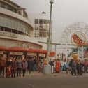 May 1996 - do-nuts, fish and chips and burger stalls up and running. Can almost taste them...