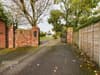 I take you beyond the gates of Holmefield Road house for sale in Thornton Cleveleys on private lane