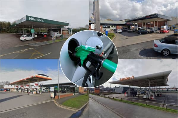 Cheapest petrol stations in and around Blackpool (Credit: Google/ Inset: Rama)