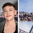Blackpool Pleasure Beach is hosting a Eurovision fan zone in Olly Alexander’s former stomping ground. Credit: Getty and Pleasure Beach.